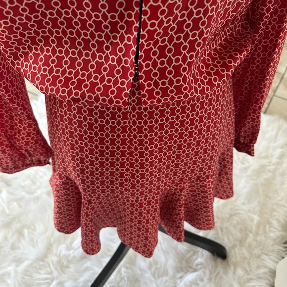 Alexis Red Patterned Dress - Picture 5 of 13